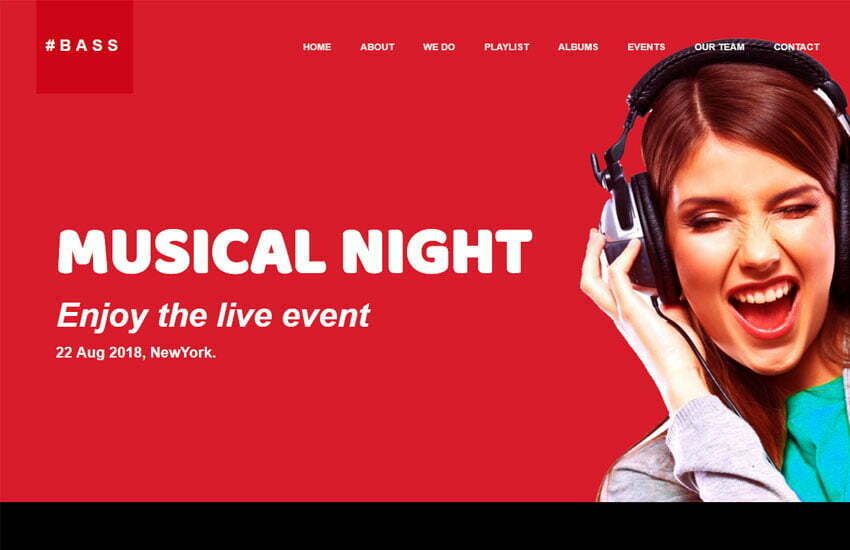 Bootstrap Music Website Template Free Download