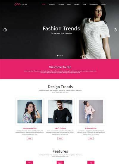 Fashion Responsive HTML5 Web Template