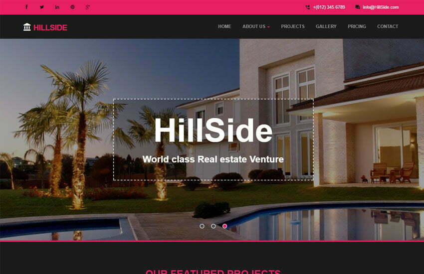 Real Estate Bootstrap Template from webthemez.com