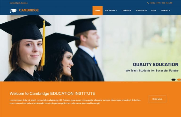 26+ Latest Free Education HTML Website Templates 2020 | Webthemez