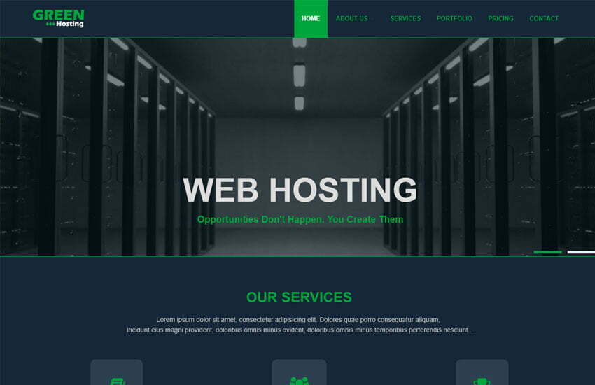 Impressive Free Web Hosting Templates - WebThemez