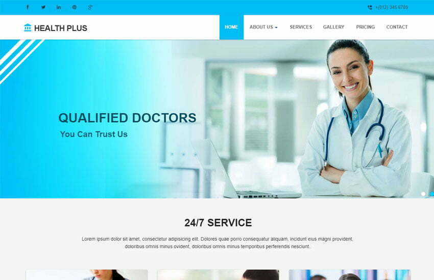 Clinic Website Template Free Printable Templates