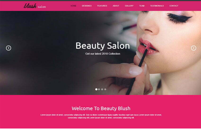 Salon Templates Free Download Bootstrap