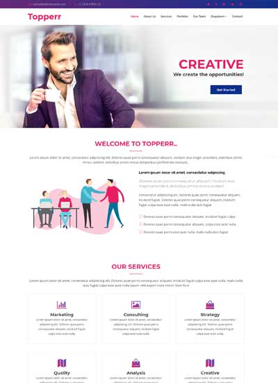 bootstrap-4-free-website-template