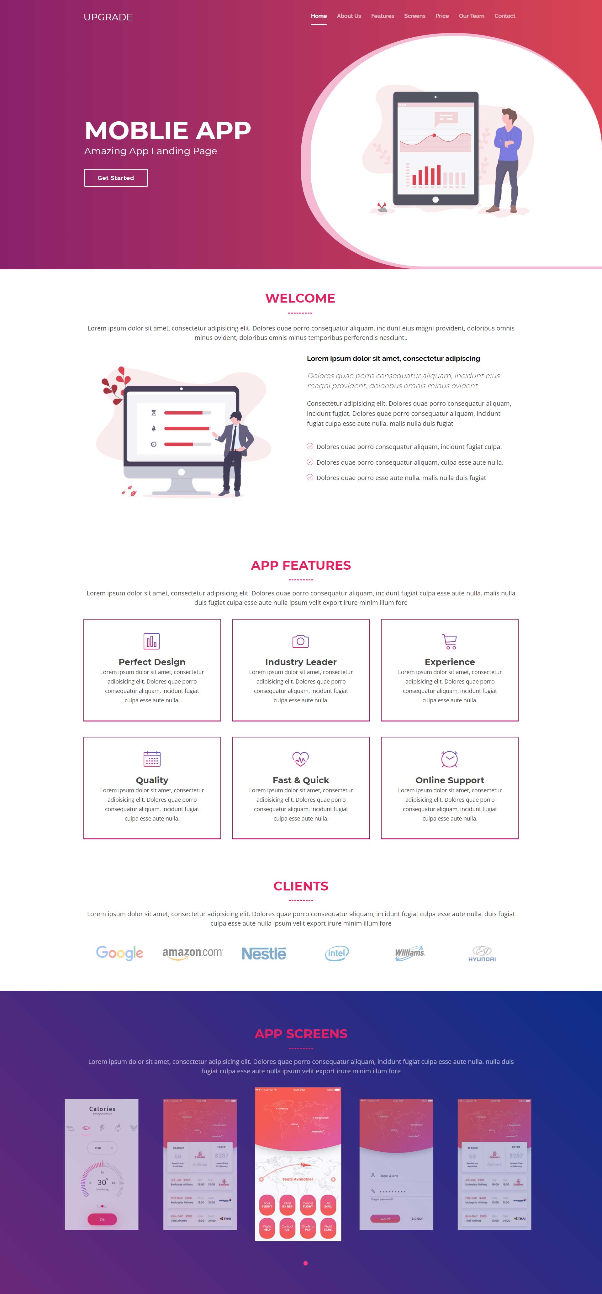 Bootstrap App Landing Page