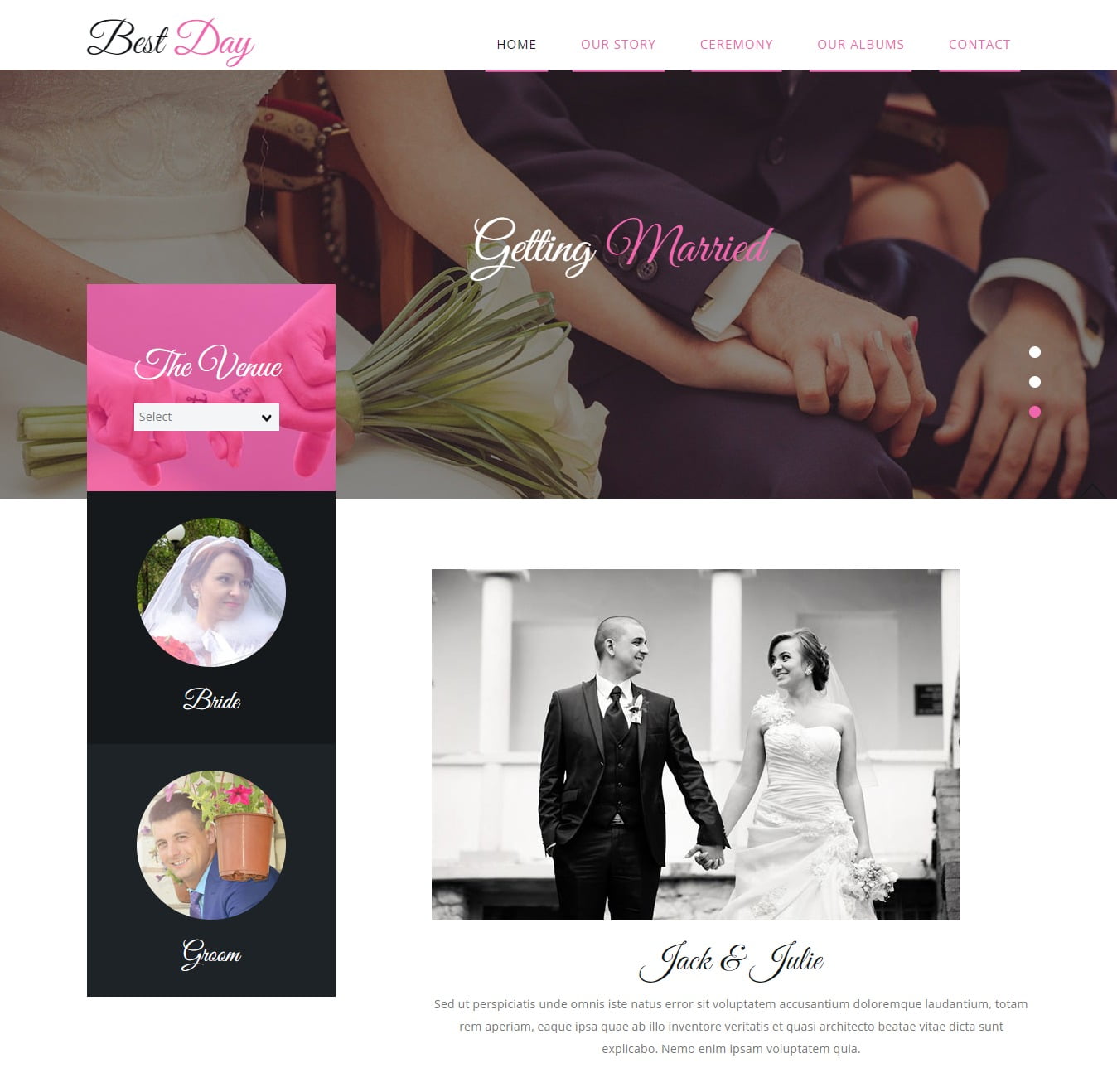 26+ Most Beautiful Free Wedding Website Templates 2020