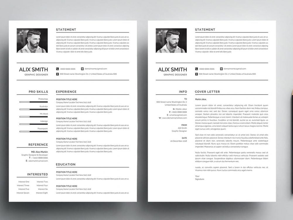 resume word template free download