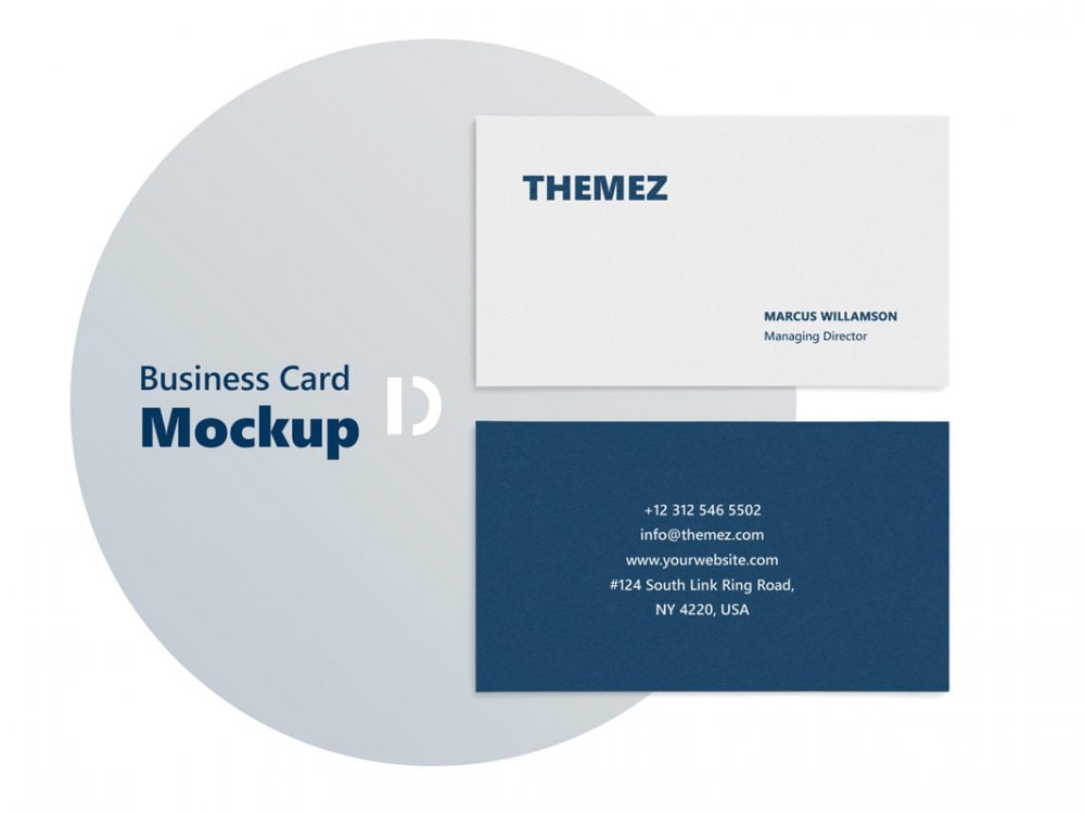 Download 28 Best Free Business Card Mockup Templates 2020 Webthemez