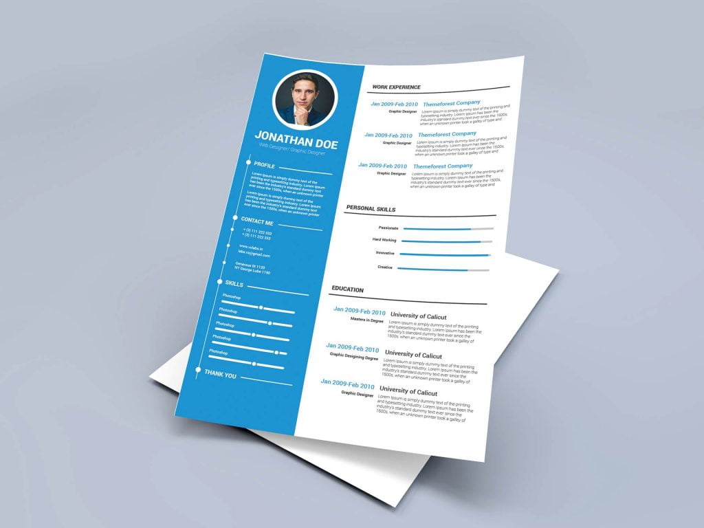 resume templates ms word 2010