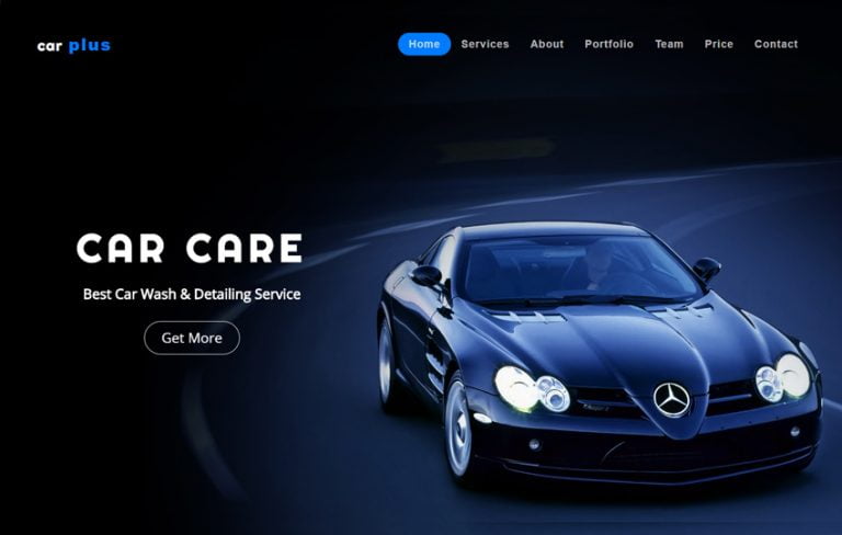 CarPlus Car Wash Bootstrap Template 2022 - WebThemez