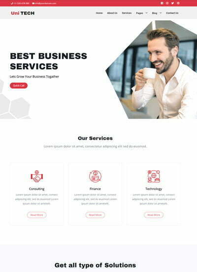 Business Bootstrap Website