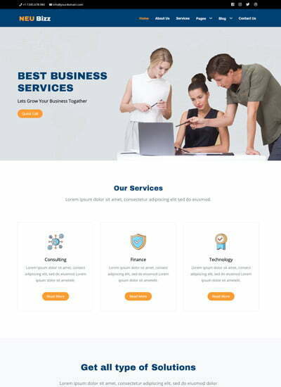 Business Bootstrap Website